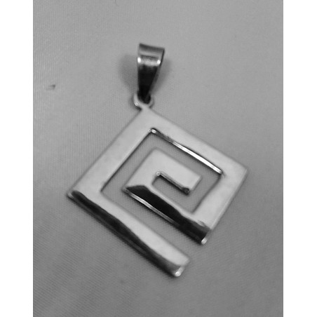 Pendentif Argent Temple Grec